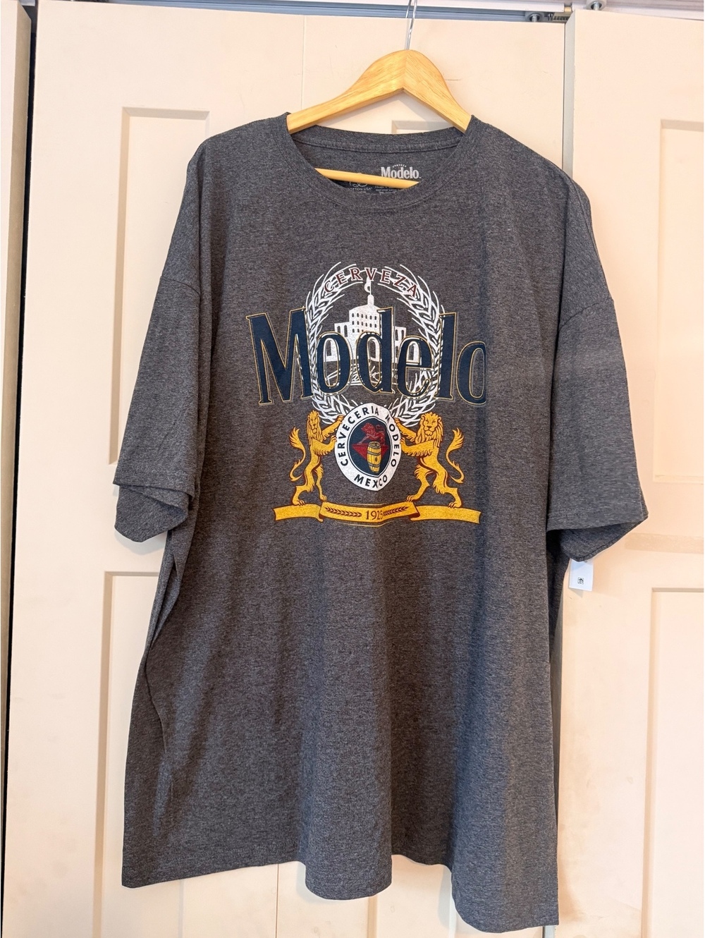 NEW* Modelo beer cerveza México gray short sleeve tshirt top size 2XL